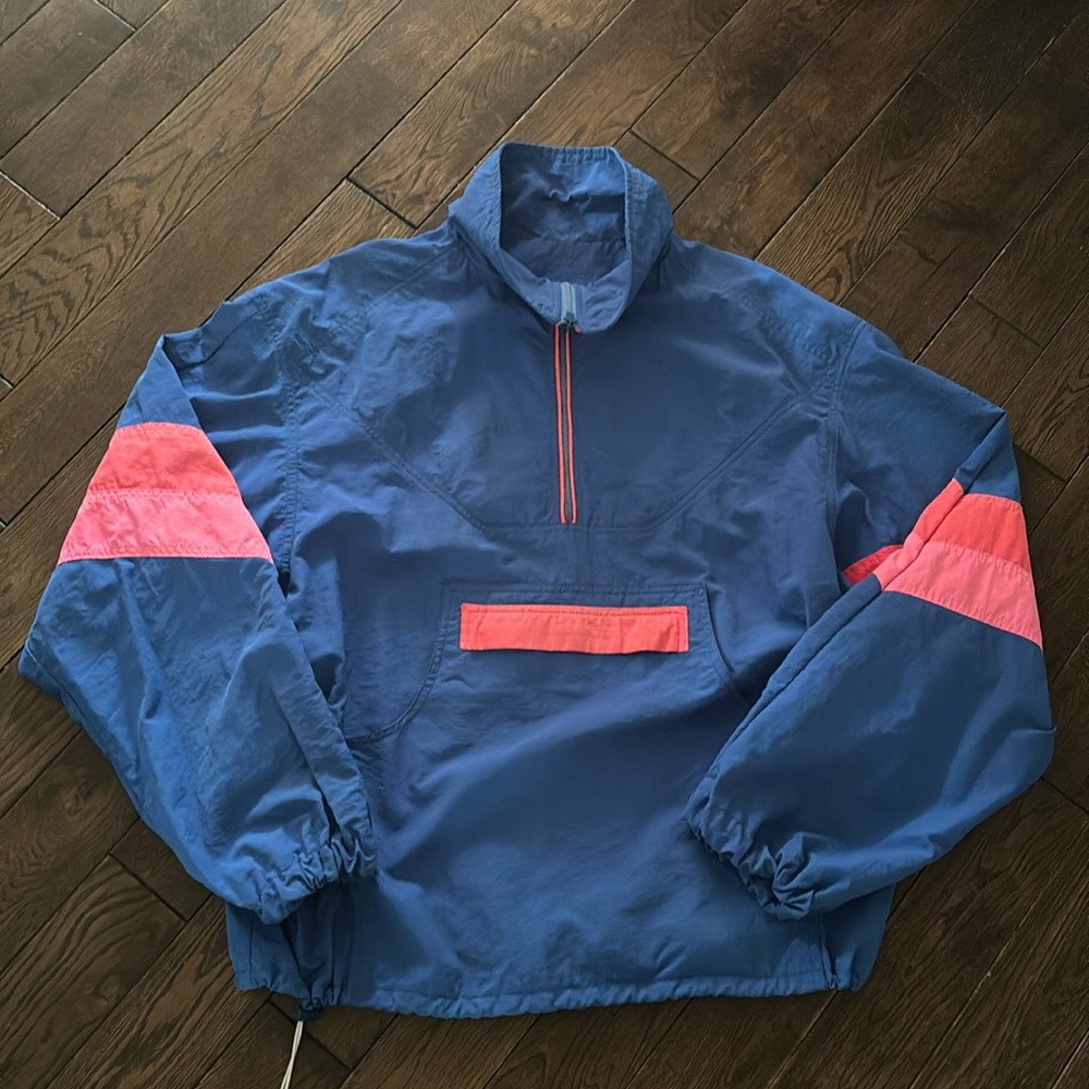Blue and Pink Windbreaker Jacket